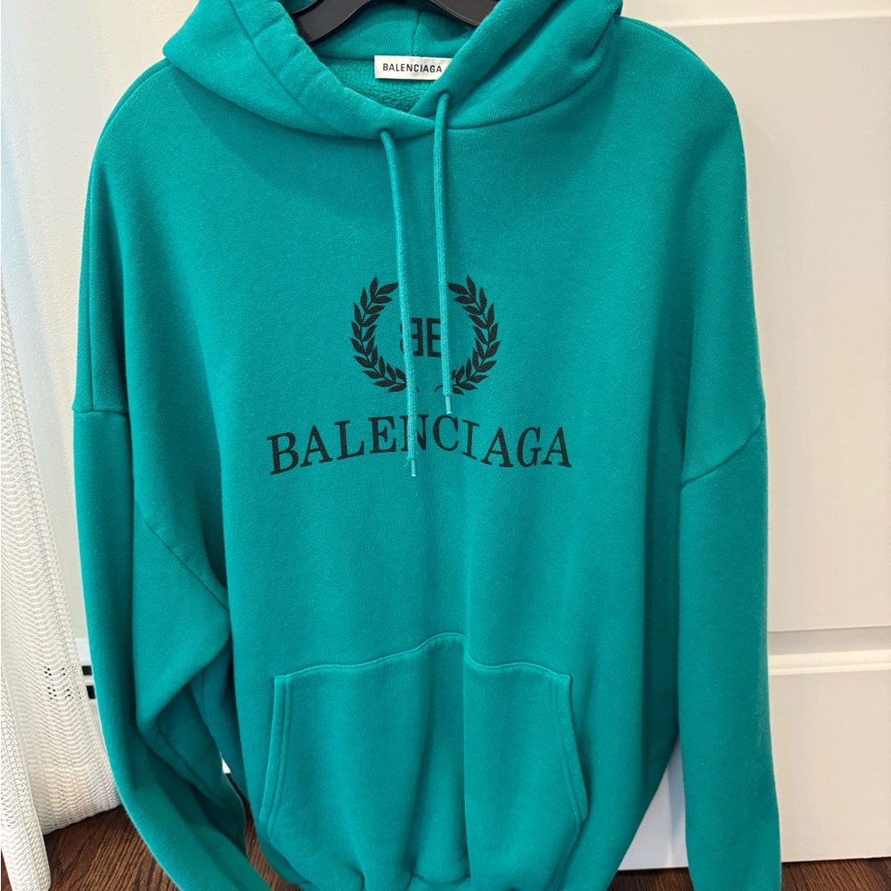 Balenciaga Crest Logo Oversized Hoodie